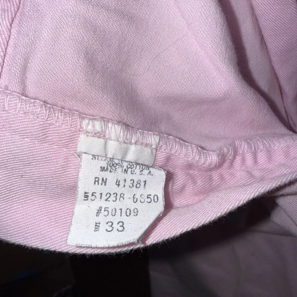 Vintage Polo Ralph Lauren Pink Pleated Palm Desert Pant Ivy League NOS 33x36 - Picture 13 of 16